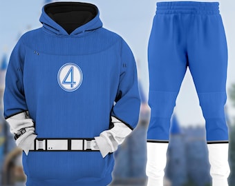 Reed Richards Mister Fantastic 3D Hoodie T-Shirt, Fantastic Four First Steps Sweatshirt, Avengers Costume T-Shirt, Hero Cosplay Costume Tee