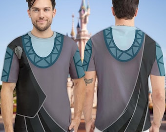 The Hades Costume 3D T-Shirt, Hercules Villain Cosplay Costume Tee, Cartoon Fan Halloween 3D Shirt, Villain Character All Over Print Shirt