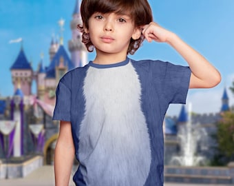 Disney Stitch Blue Alien 3D Hoodie T-Shirt, Lilo & Stitch Sweatshirt, Disney Stitch Cartoon Costume T-Shirt, Stitch Cosplay Costume Tee