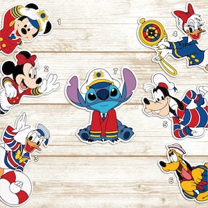 Custom All Disney Characters Cruise Magnet, Mickey & Friends Toy Story Princess Stitch Disney Cruise Line Magnet, Family Cruise Door Magnet