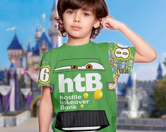 Chick Hicks Cars 3D Adult T-shirt, Cars Movie Over Print Shirt, Chick Hicks Character Cars Movie T-shirt, Chick Hicks Green Cars T-shirt