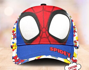 Spider Man Superhero Character Classic Cap, Spidey Peter Parker Summer Vacation Baseball Cap, Spidey Summer Trip Hat, Gift For Kid Adult