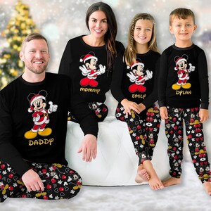Mickey mouse family pajamas Etsy Espana