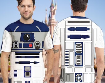 R2- D2 Robot Starwars Galaxy Edge's Characters Costume Men 3D