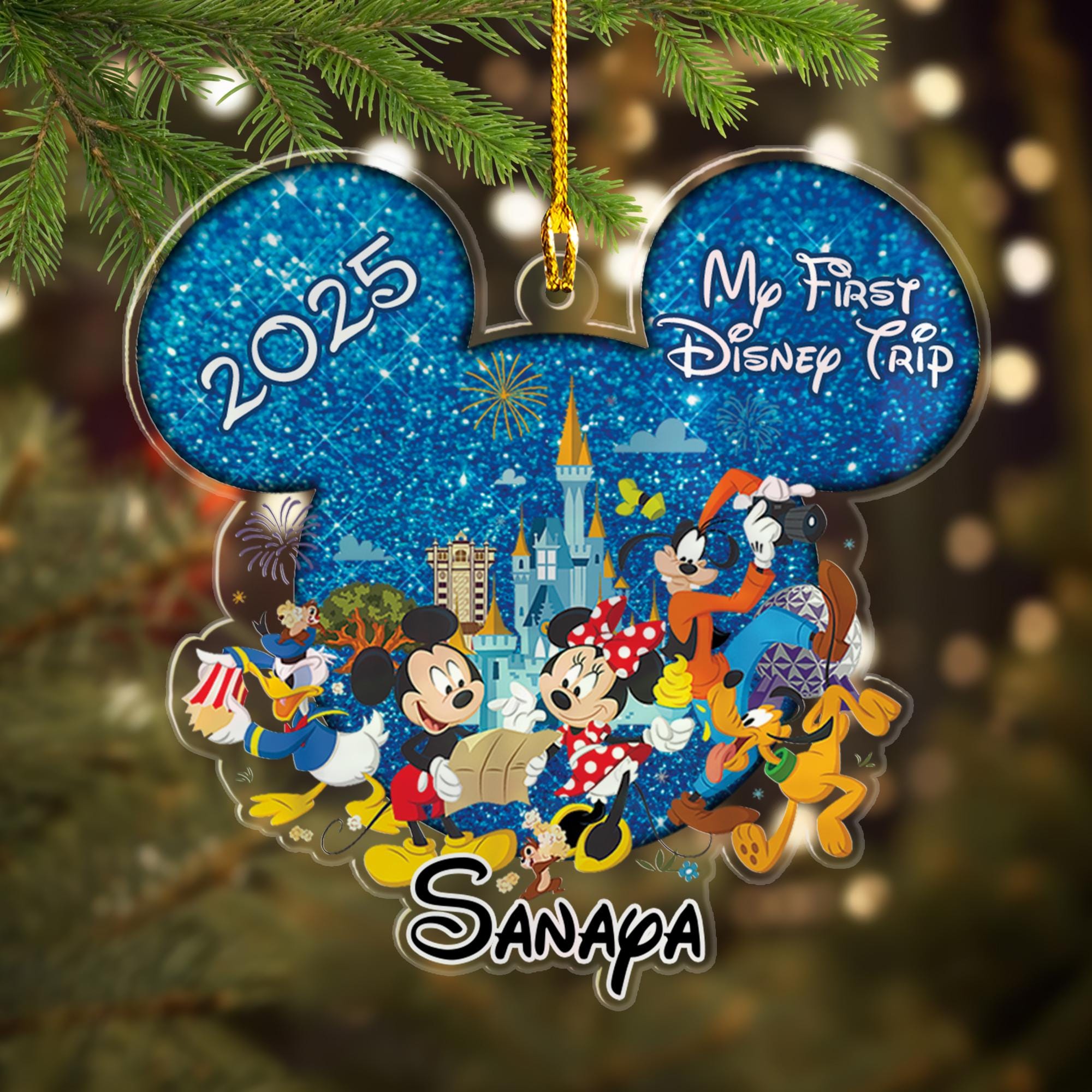 Christmas Ornament Disneyworld 2025 - Etsy