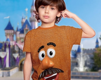 Mr. Potato Men Head Shirt, Potato Toy Costume Cosplay 3D T-Shirt, Toy Land Valentine Shirt For Him, Halloween Costume For Family Group Shirt
