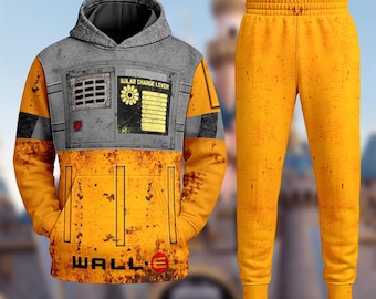 Wall-E Fictional Galaxy Robot 3D T-Shirt, Halloween Costume For Family Group Hoodie, Robot Cosplay Party Costume Gift For Movie Lover