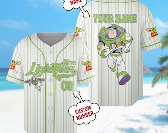 Custom Toy Story Buzz Lightyear Baseball, Buzz Lightyear Baseball Jersey Team Outfit, Cute Pixar Toy Story Gift For Fan, Magic Kingdom Shirt