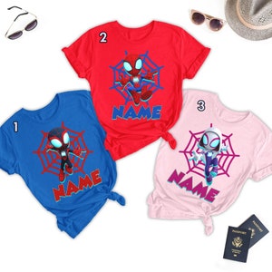 Custom Spider Birthday Matching Shirt, Spider Party Family Matching Shirt, Spidey Super Hero Birthday Shirt, Gift For Kids