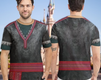 Kristoff Prince Character Cosplay Costume Shirt, Halloween Costume For Family Group 3D Hoodie, Frozen Prince 3D Costume Vacation T-shirt