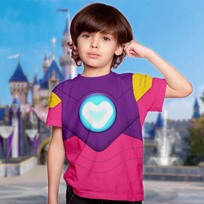 Marvel Iron Man and His Amazing Friends Costume T-shirt, Iron Heart Junior Disney Cosplay Costume, Halloween Costume Tee, Disneyland Outfit image 1