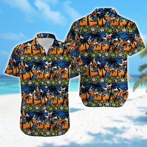 Goofy Dog Summer Hawaiian Shirt, Goofy Cartoon Movie Hawaii Tee, Goofy Shirt, Vacation Trip Button Up, Birthday Gift For Family, Kid