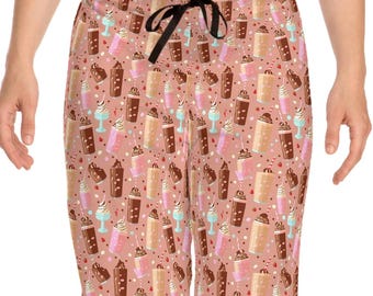 Milkshake & Ice Cream Pajama Pants, Women's Lounge Sleepwear