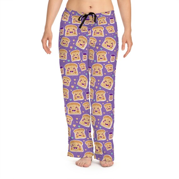Cute PB and J Pajama Pants Cute and Comfy Pajamas Peanut Butter and Jelly Print Women s Sleepwear Pajama Pants Sandwich Pajamas Etsy Ireland