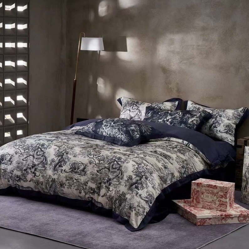 Navy Blue Queen Bedding Set Included Hypoallergenic Comforter, Tencel