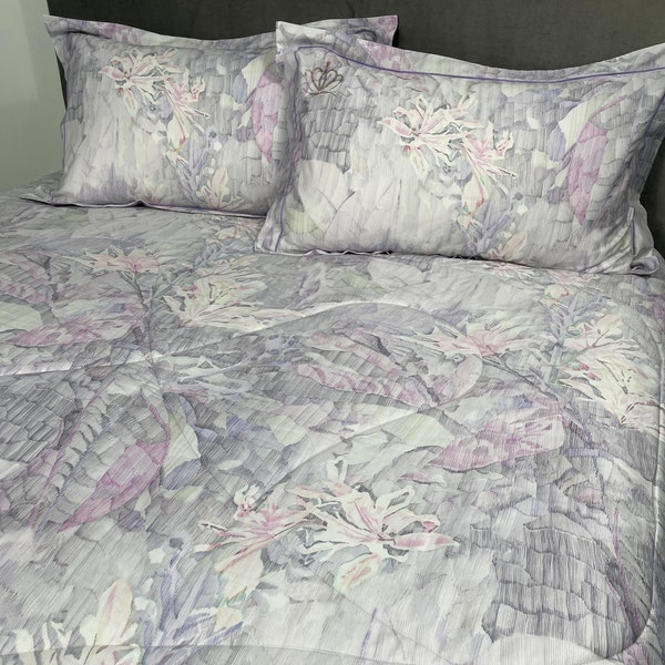 Queen botanical bedding Comforter Set, cotton duvet cover queen bed set, gift for home