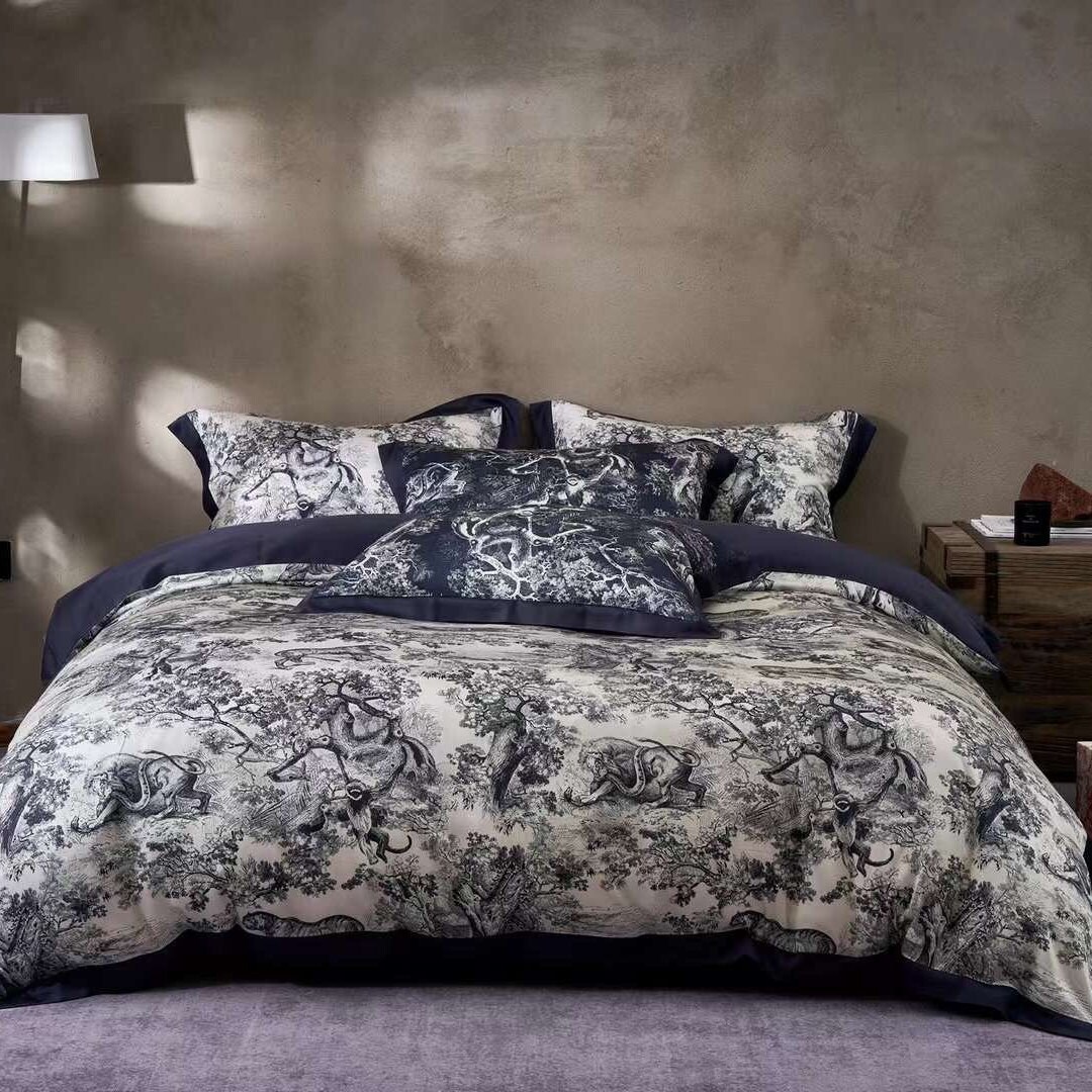 Navy Blue Queen Bedding Set Included Hypoallergenic Comforter, Tencel ...