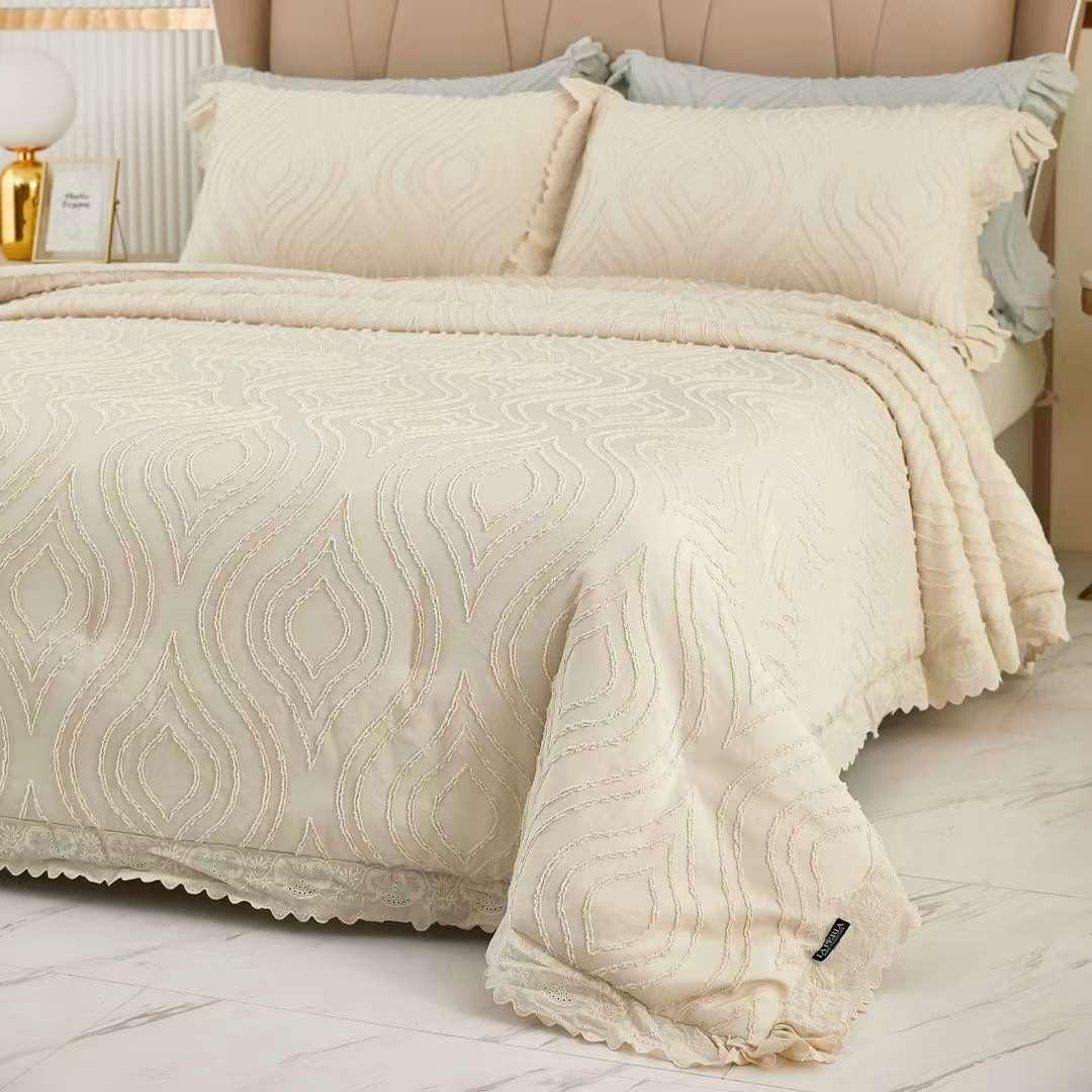 Boho Bedding Comforter Set Queen in Vintage Style, Minimalist Bedding ...