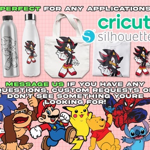 SONIC HEDGEHOG SVG Bundle Custom Name Font Included Sonic Shadow ...