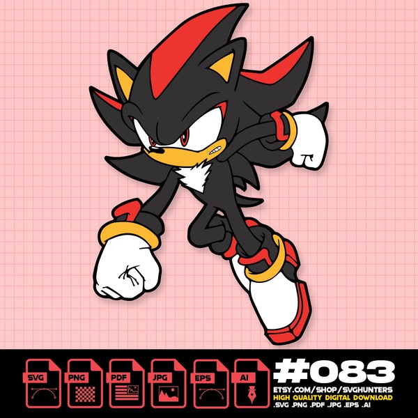 Shadow the Hedgehog - Etsy