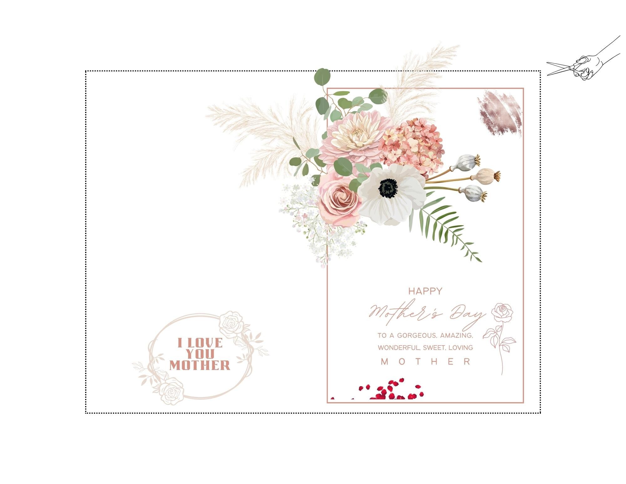 Mother's Day Instant Download Printable Card Digital Mothers Day Card ...