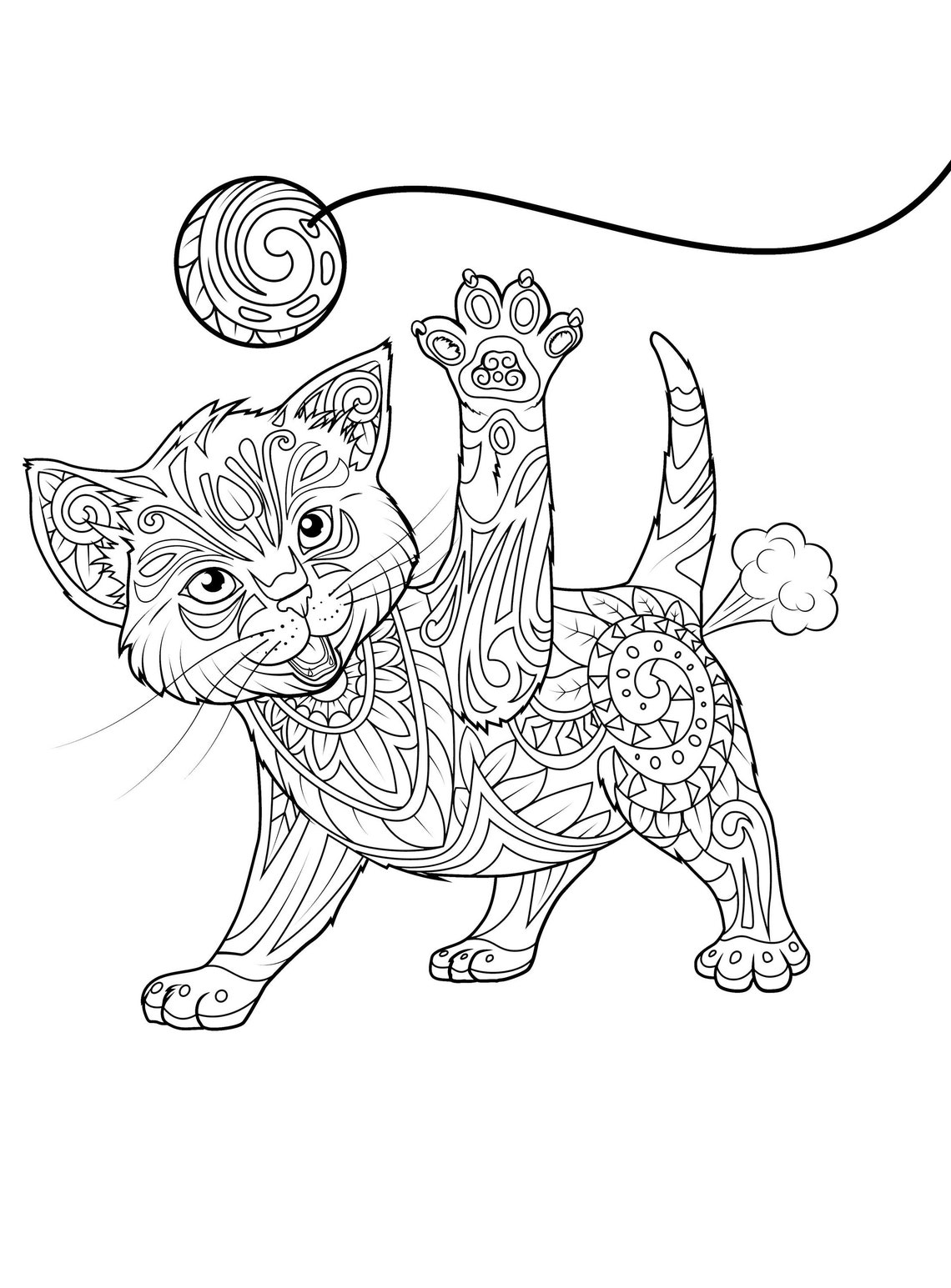 Cat Farts Coloring Book Volume 9 Thats What You Get Human Etsy