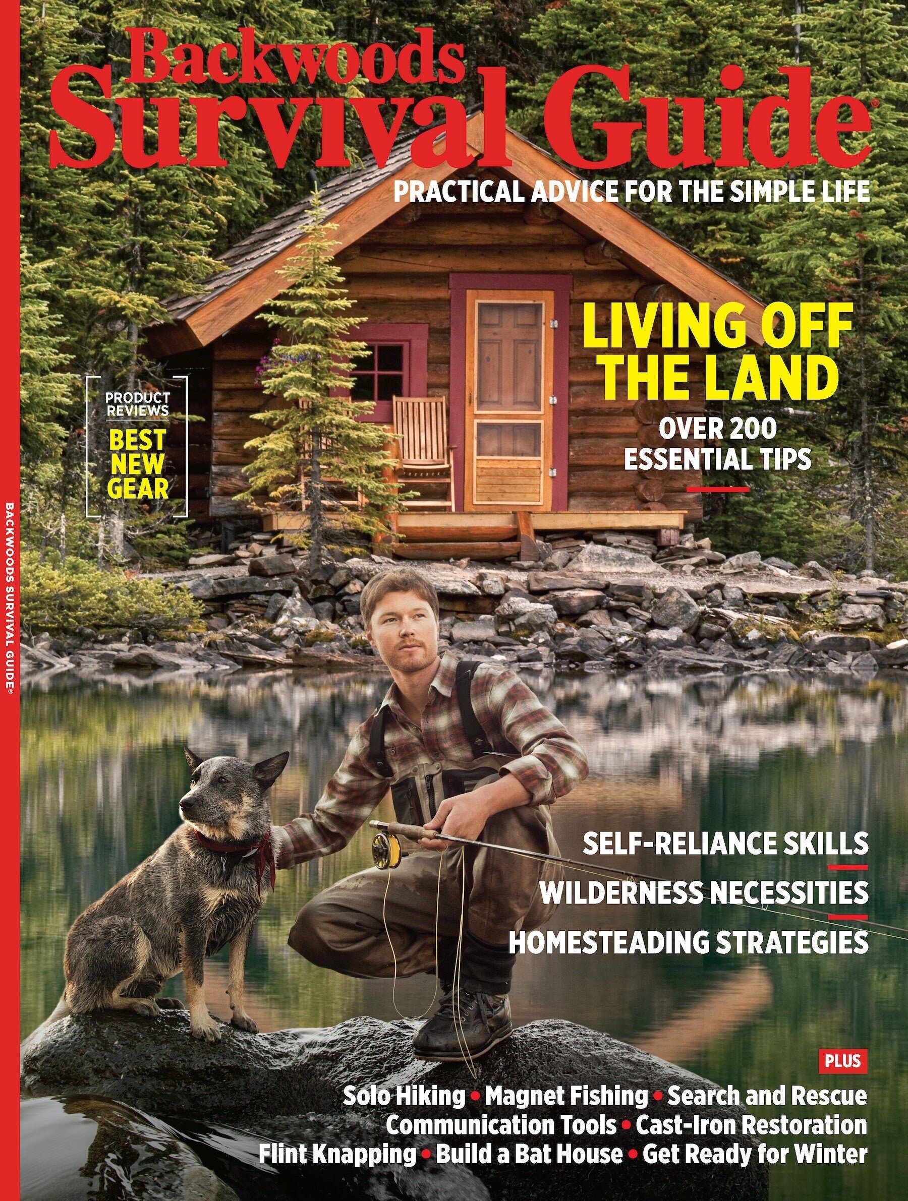 Backwoods Survival Guide Living off the Land No. 24: Best New Gear, Solo  Hiking, Magnet Fishing, Restore Cast Iron Cookware, Search & 
