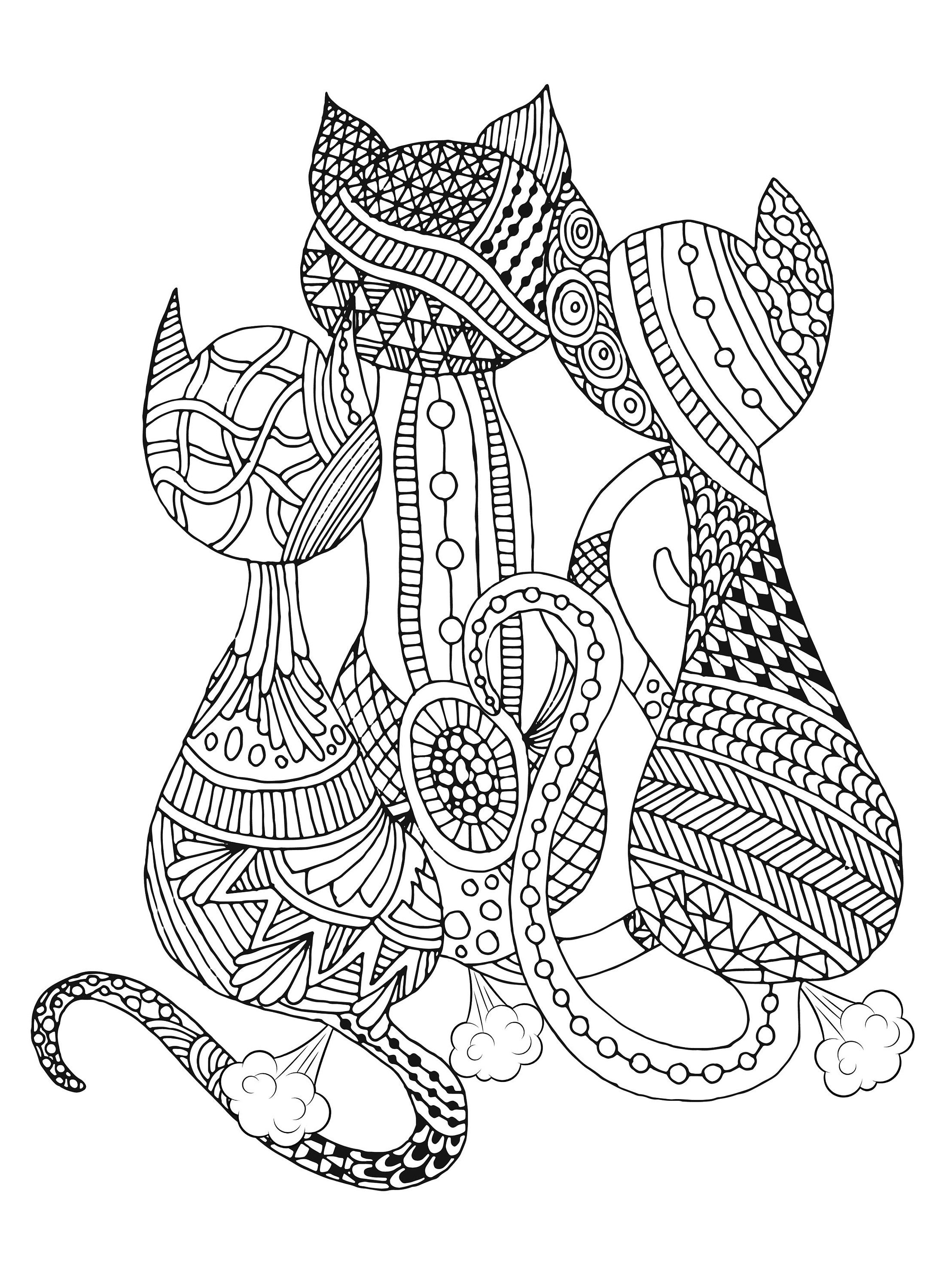 Lazy Cats Spiroglyphics Coloring Book: 40 Hidden Spiral Coloring Pages Of  Cats To Color And Have Fun | Stress Relief And Creativity Gifts For Boys