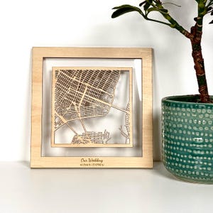 Personalised Wooden Map, Gifts For Anniversary&#39;s And Housewarming, Custom Wall Art For Couples.