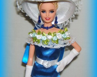 Poupée Barbie Collection 'Belle Romantique En Été' - Mattel, état Comme Neuf - Avec Tenue