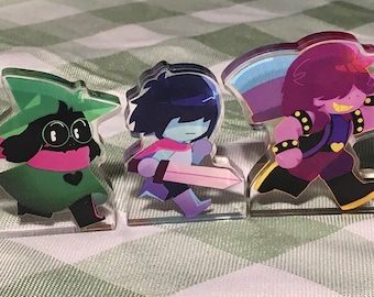 Deltarune - Main Trio thick acrylic standees
