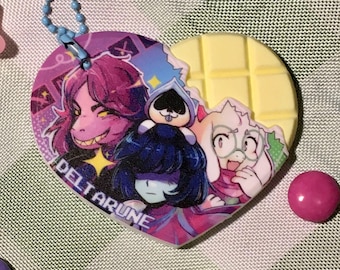 Deltarune - Fun Gang PVC chocolate heart charm