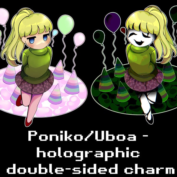 Yume Nikki - Poniko/Uboa doppelseitiger holografischer Anhänger