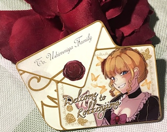 Umineko - Beatrice "Welcome To Rokkenjima" letter badge