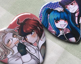 The Hundred Line - Heart badges