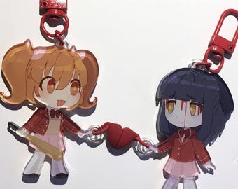 Misao - Aki/Misao Yuri Acrylic charms with heart magnet