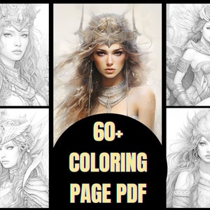 Diary of Art Mystic Maidens of the Paladin Realm Coloring pages