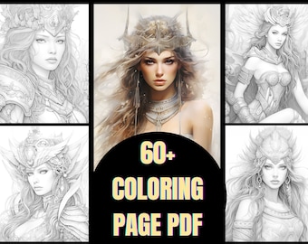 Diary of Art Mystic Maidens of the Paladin Realm Coloring pages