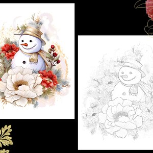 30+ Funny Crazy Snowmen Coloring Page With Guidelines: A Printable ...