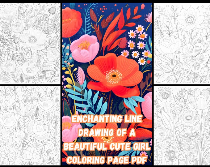 30+ Vibrant Floral Illustration Coloring Pages: Lively and Colorful Flower Artistry for Relaxation and Creative Expression