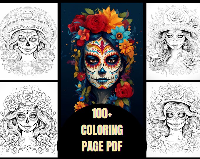 100+Spooky Chic Halloween Sugar Skull Artistry