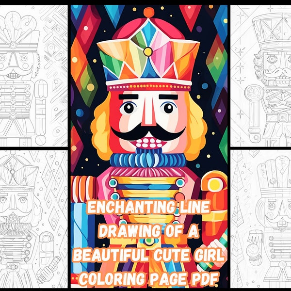 25 Colorful Christmas Nutcracker Coloring Page: Festive Holiday Art Activity