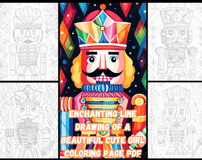 25 Colorful Christmas Nutcracker Coloring Page: Festive Holiday Art Activity