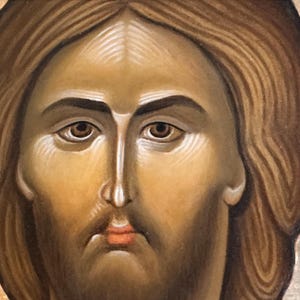 Icoon van Jezus Christus &quot;Almachtig&quot;. Handgemaakt icoon. Byzantijns icoon.