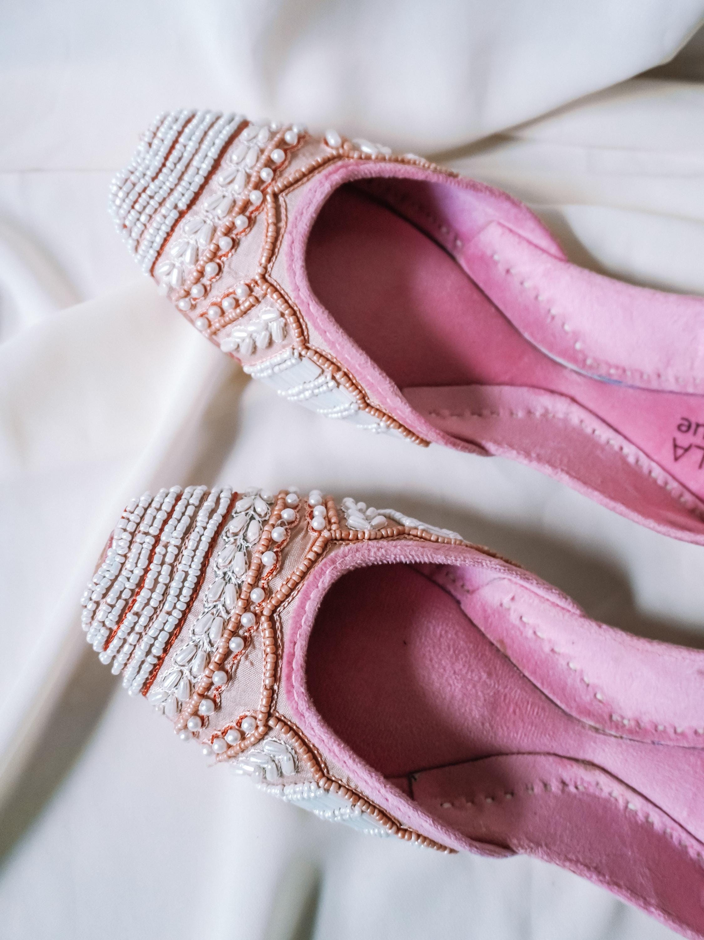 Pink Handmade Jutti/Khussa