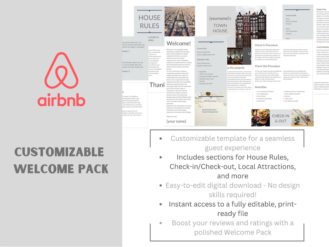 Airbnb Welcome Pack Template Customizable Digital Download Etsy airbnb-welcome-pack-template-customizable-digital-download-etsy