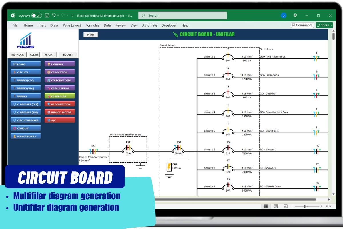 Electrical Projects Excel Sheet - Civil and Industrial Projects ...