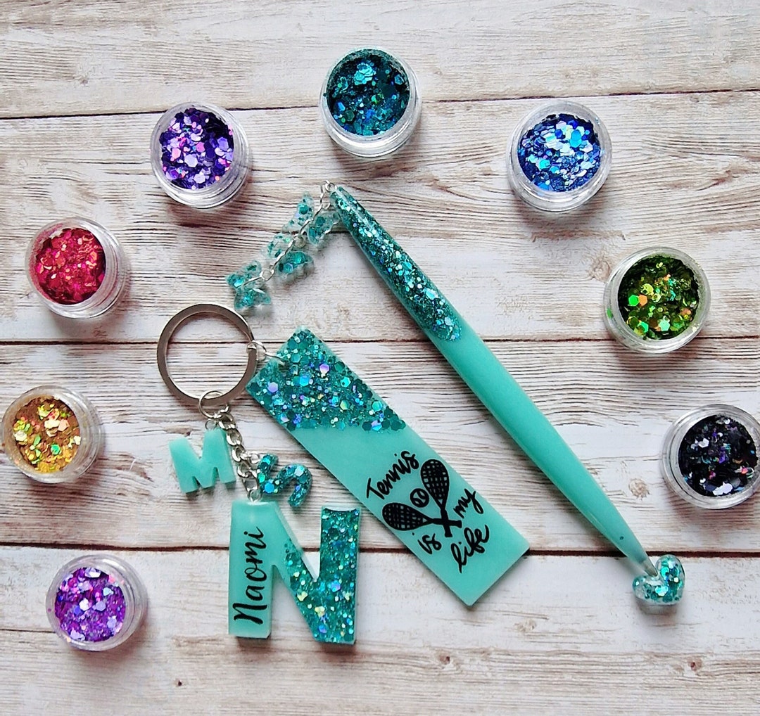 Elegant Bundle Keyring, Custom Alphabet Pen and Keyring, Unique Design ...