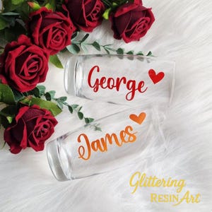 Personalisiertes Namensglas, benutzerdefiniertes High Ball Gin-Glas