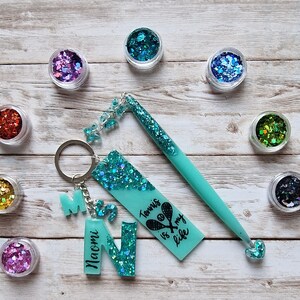 Elegant Bundle Keyring, Custom Alphabet Pen and Keyring, Unique Design ...